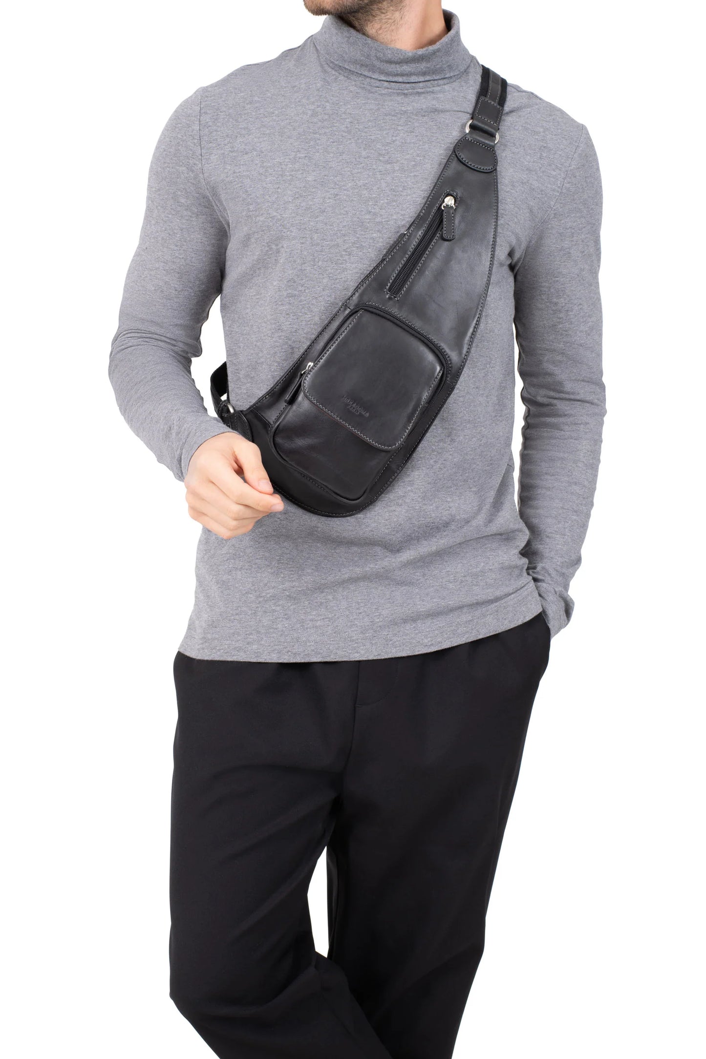 Sac Homme monobretelle en cuir | H154828 Félin