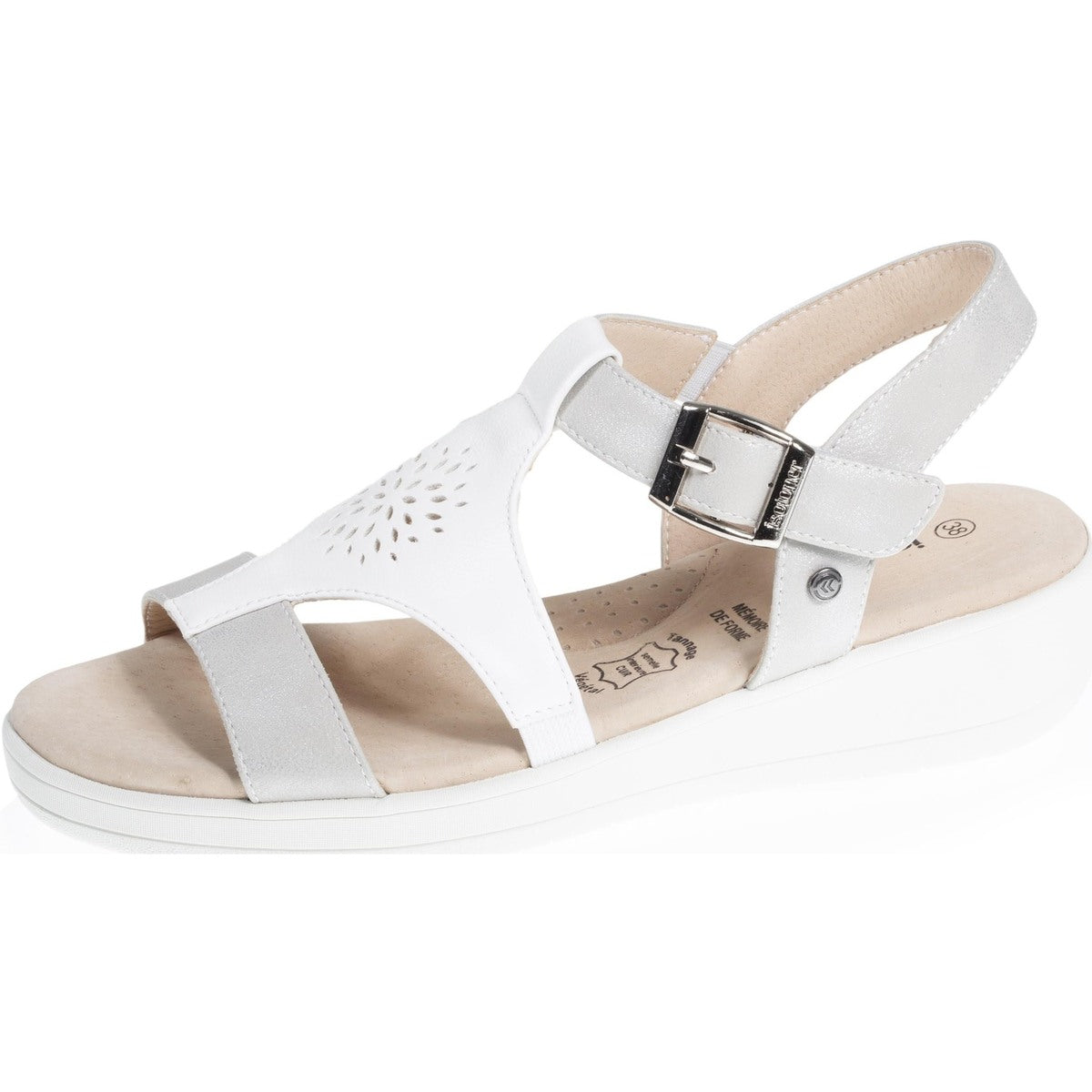 Sandales confort 94967 Blanc | ISOTONER
