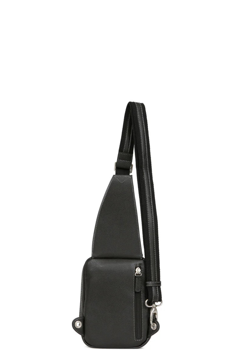 Sac monobretelle Homme en cuir | H461303 Confort
