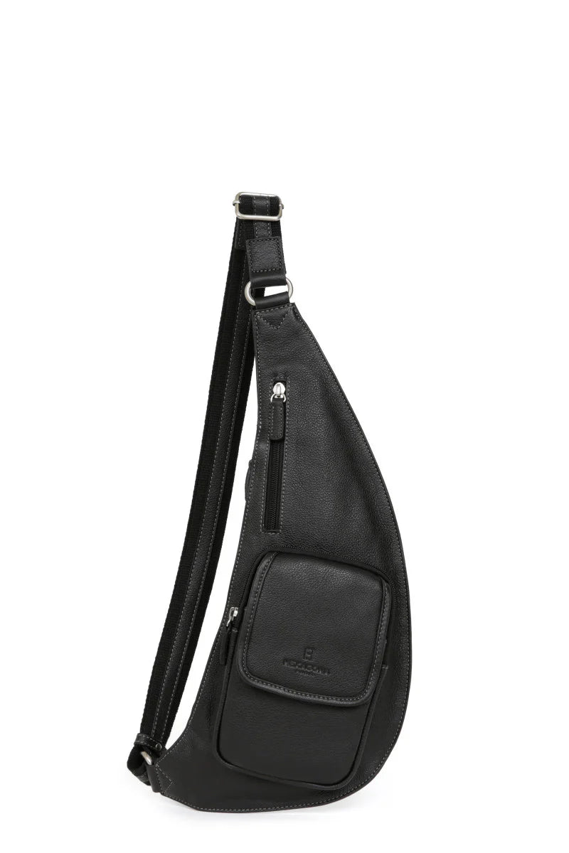 Sac Homme monobretelle en cuir | H469522 Confort