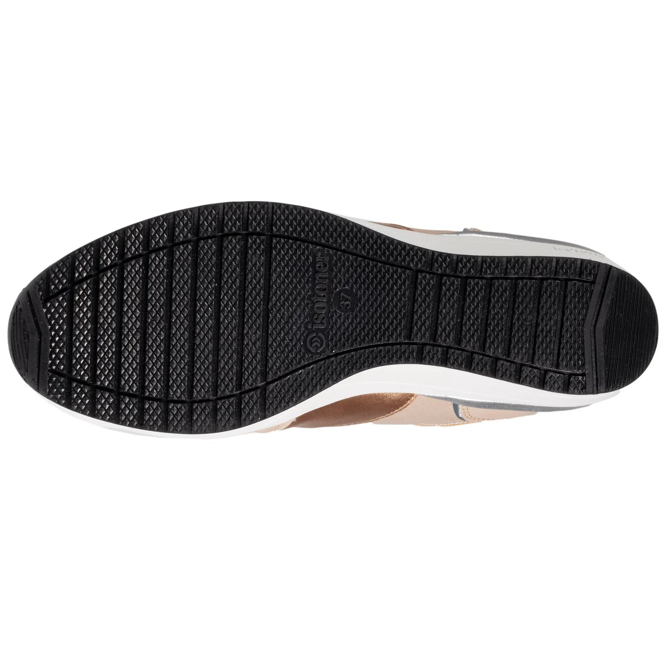 Baskets Isotoner confort zippées Beige