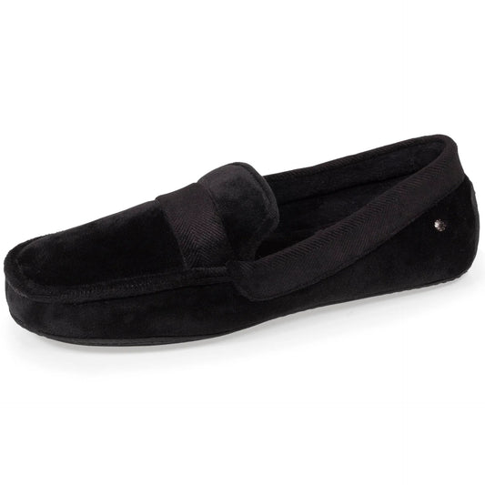 Chaussons mocassins velours doux | 98043 Noir