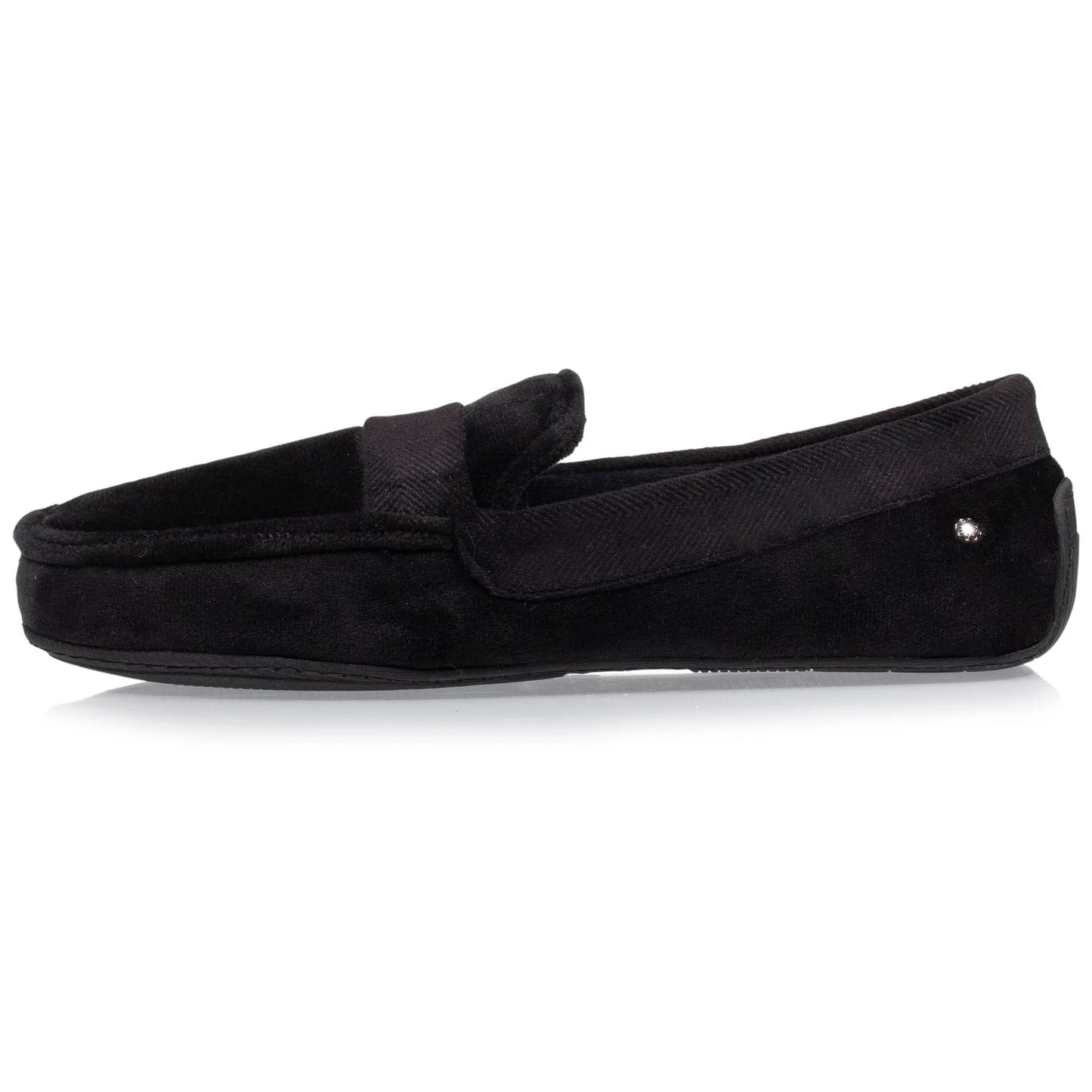 Chaussons mocassins velours doux | 98043 Noir