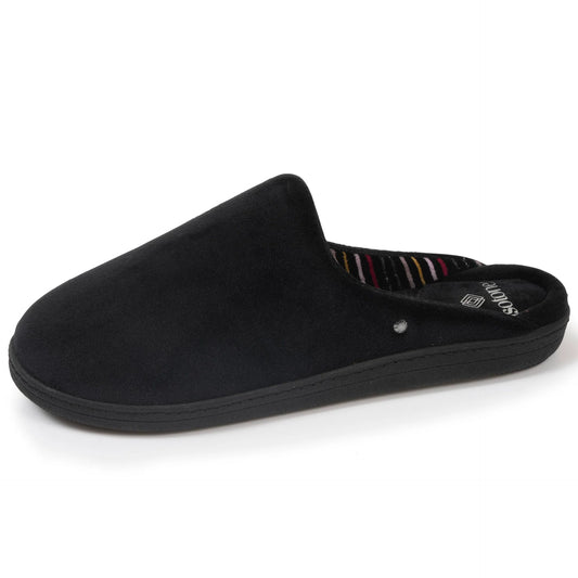 Chaussons mules rayure | 97438 Noir