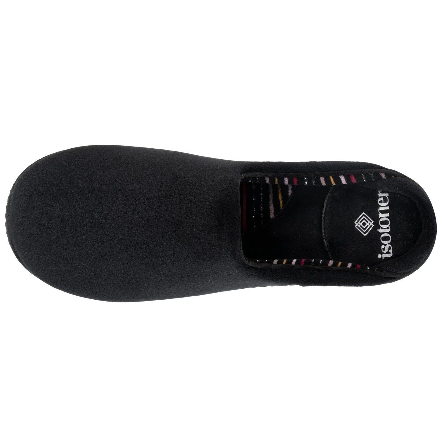 Chaussons mules rayure | 97438 Noir