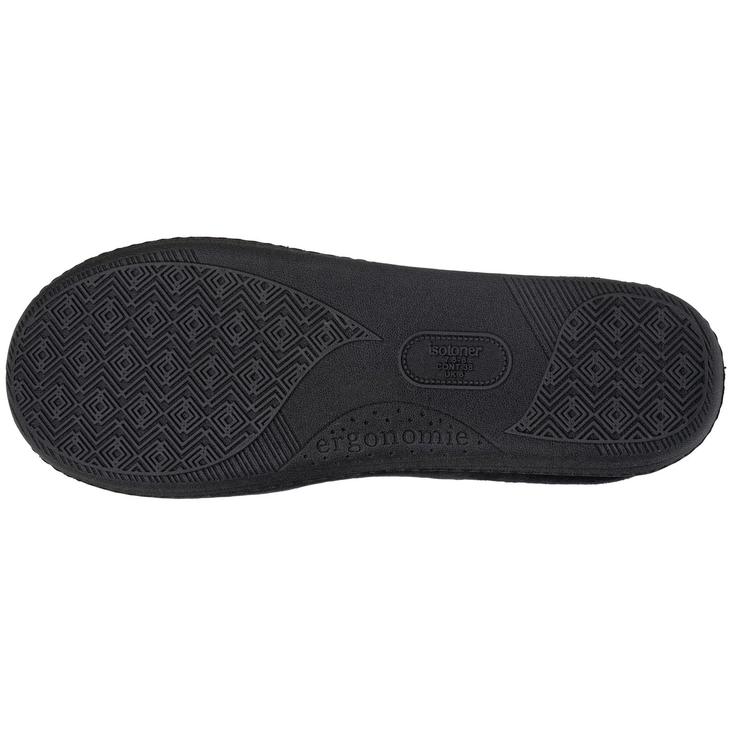 Chaussons mules rayure | 97438 Noir