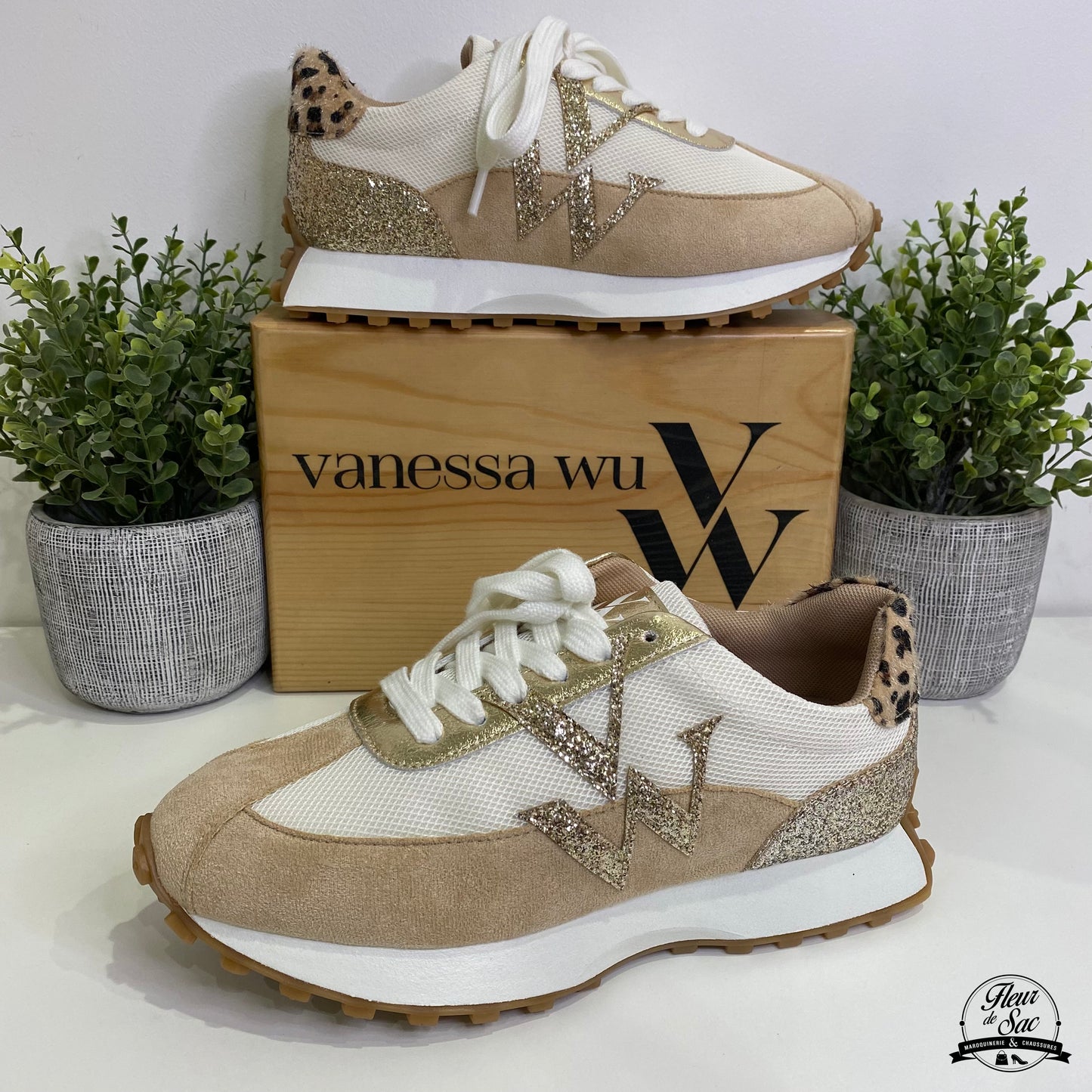 Vanessa Wu FAUSTINE Beige | BK2655