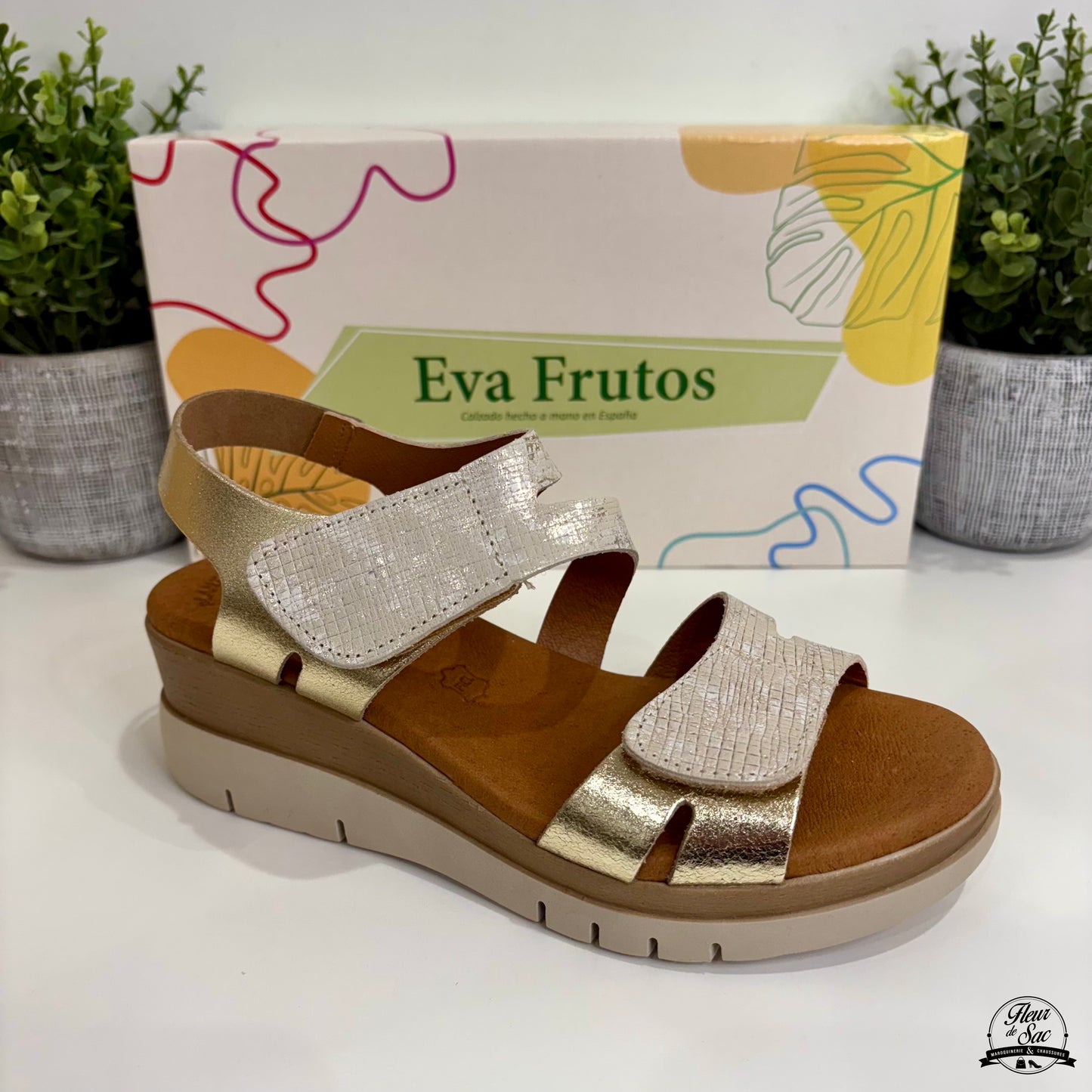 Sandales Eva Frutos | 5471 Oro
