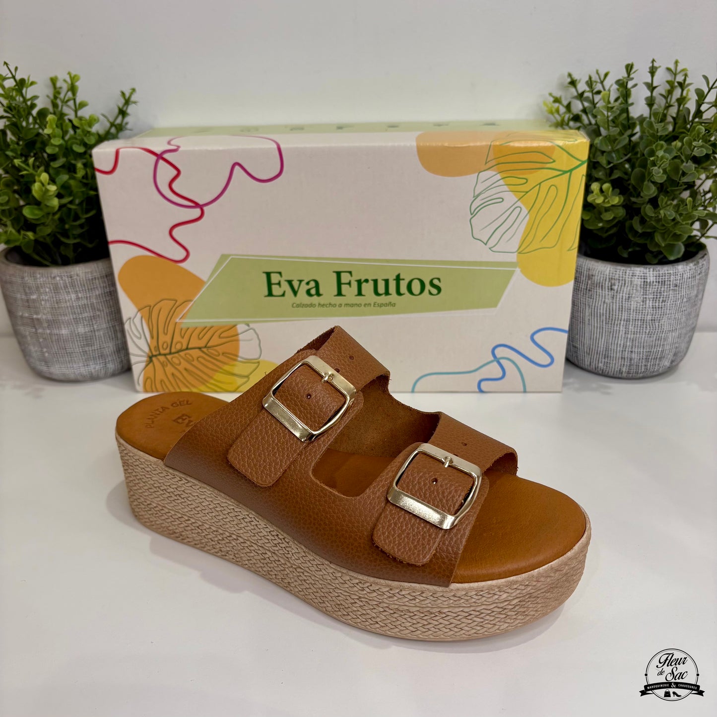 Sandales Eva Frutos | 5373 Cuero