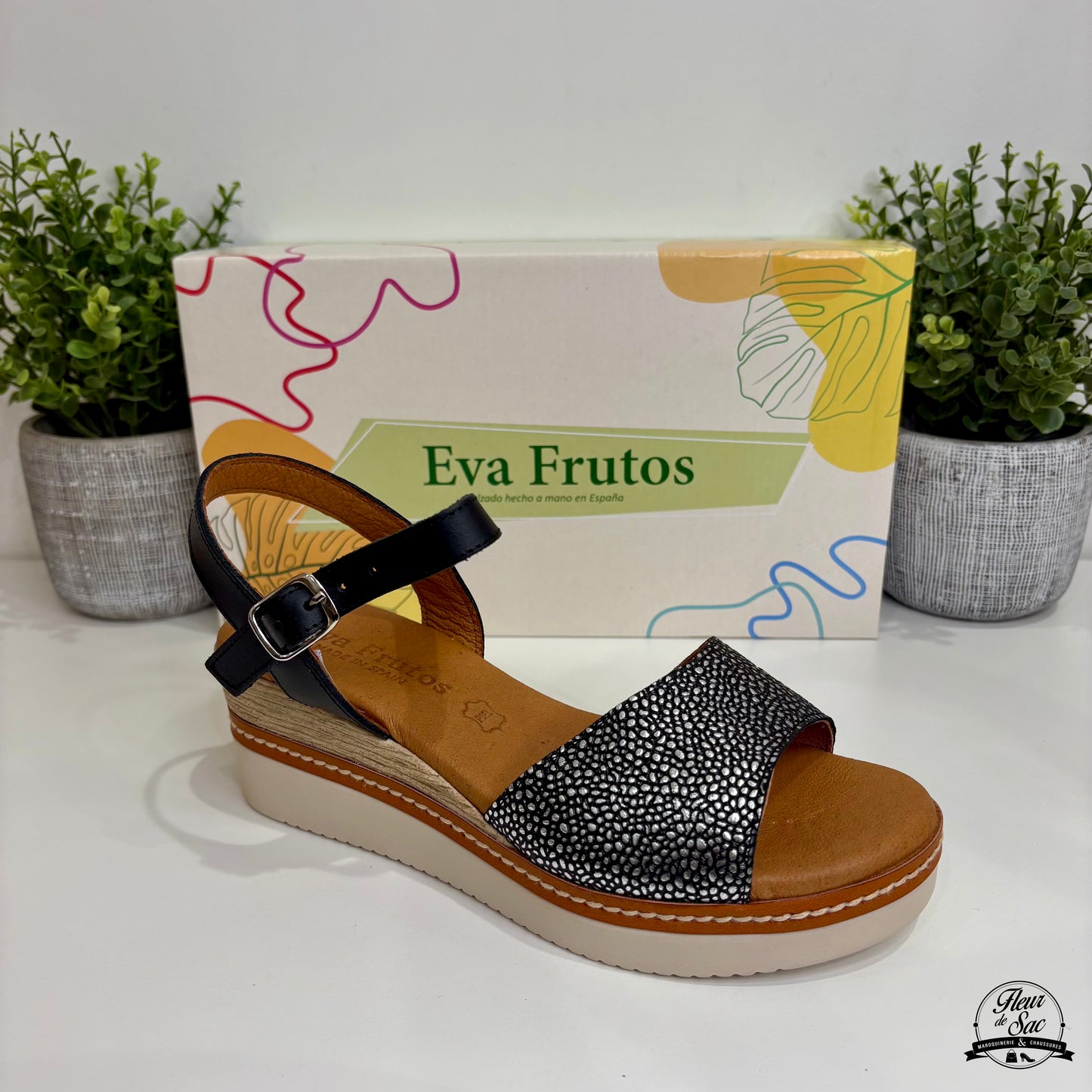 Sandales Eva Frutos | 569 Negro