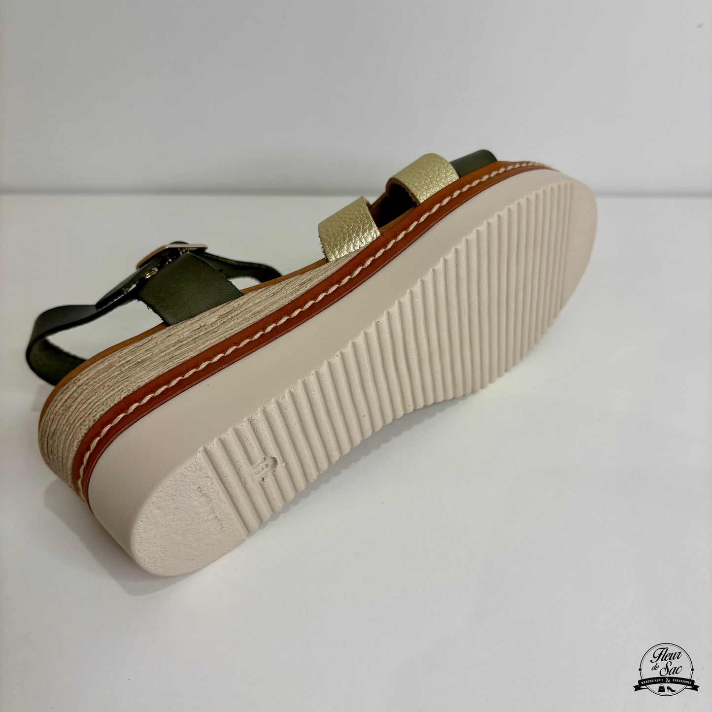 Sandales en cuir Eva Frutos | 586 Kaki