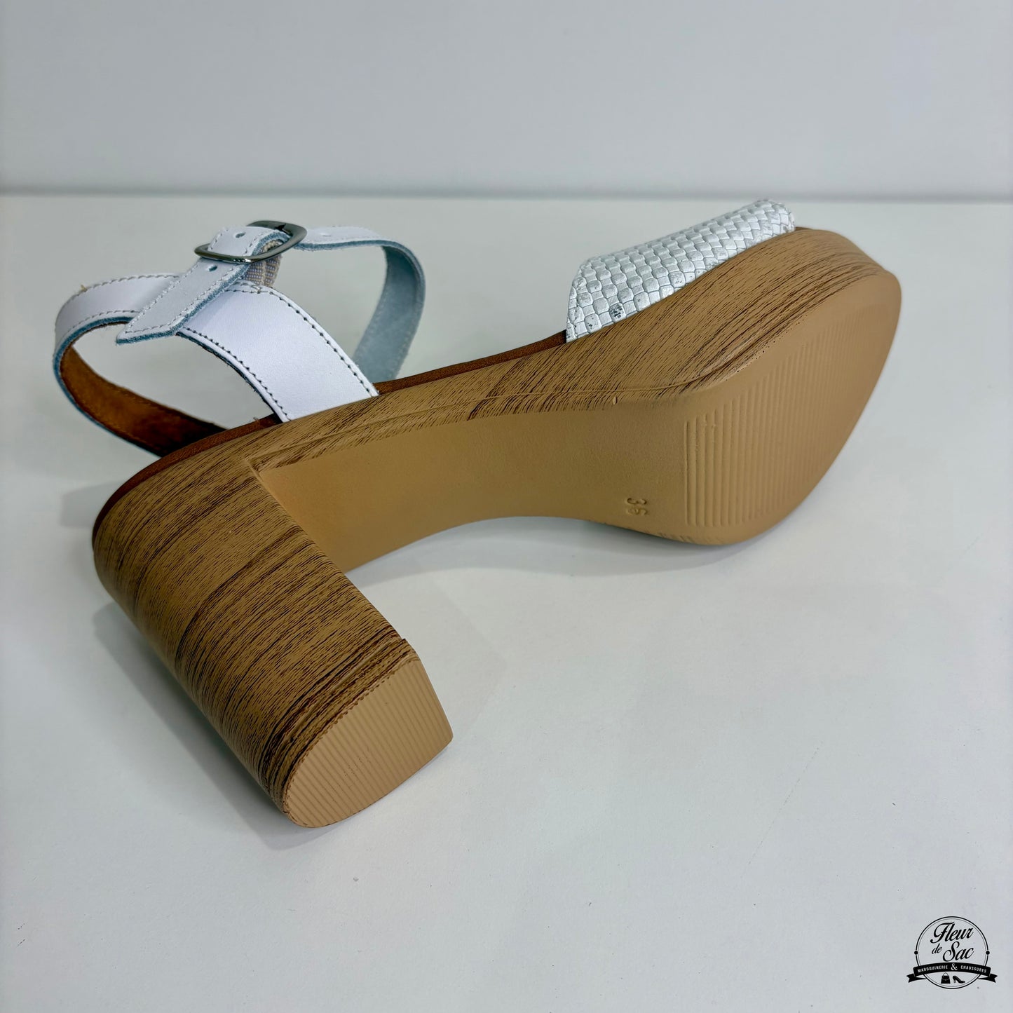 Sandales en cuir Eva Frutos | 6869 Blanc
