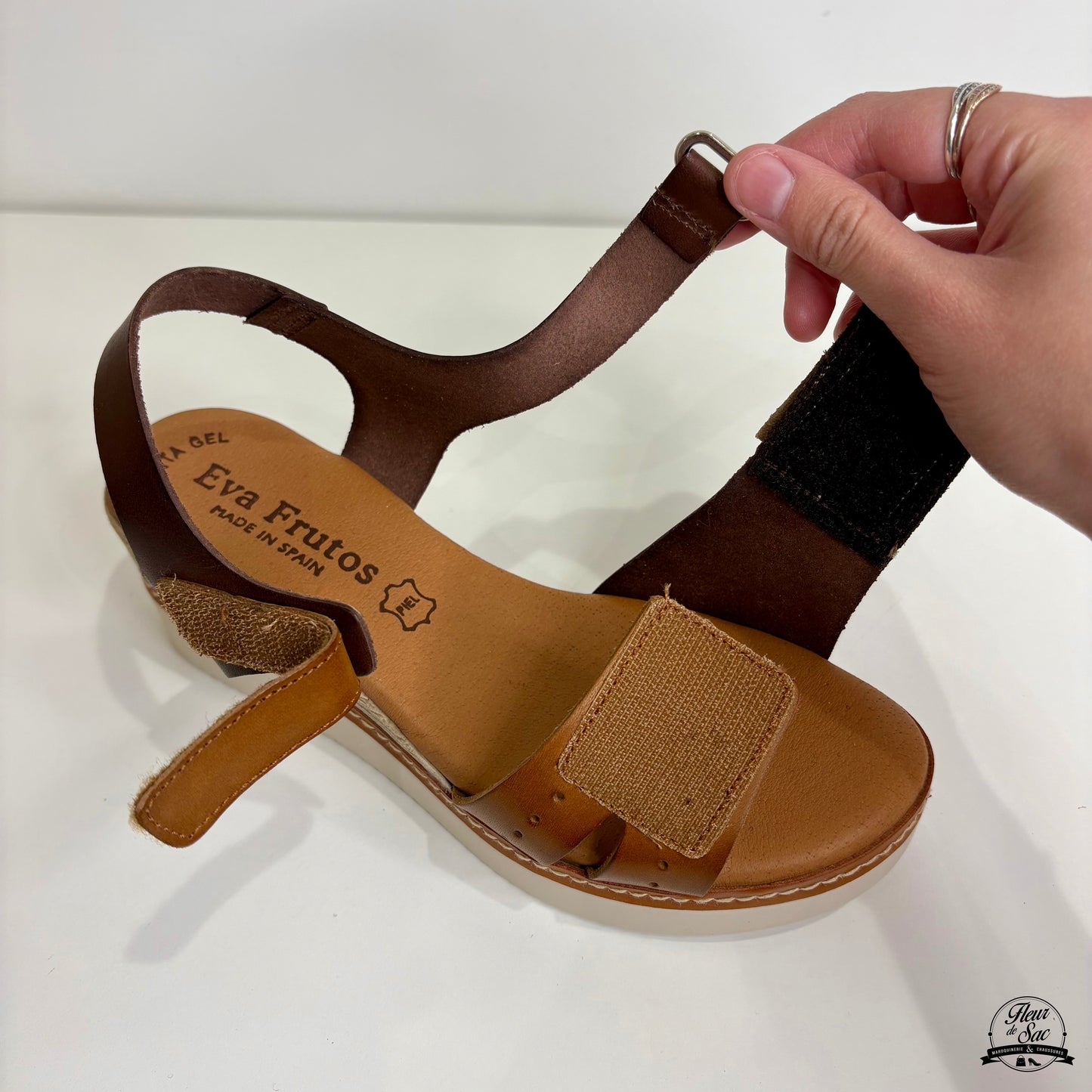 Sandales en cuir Eva Frutos | 558 Marron