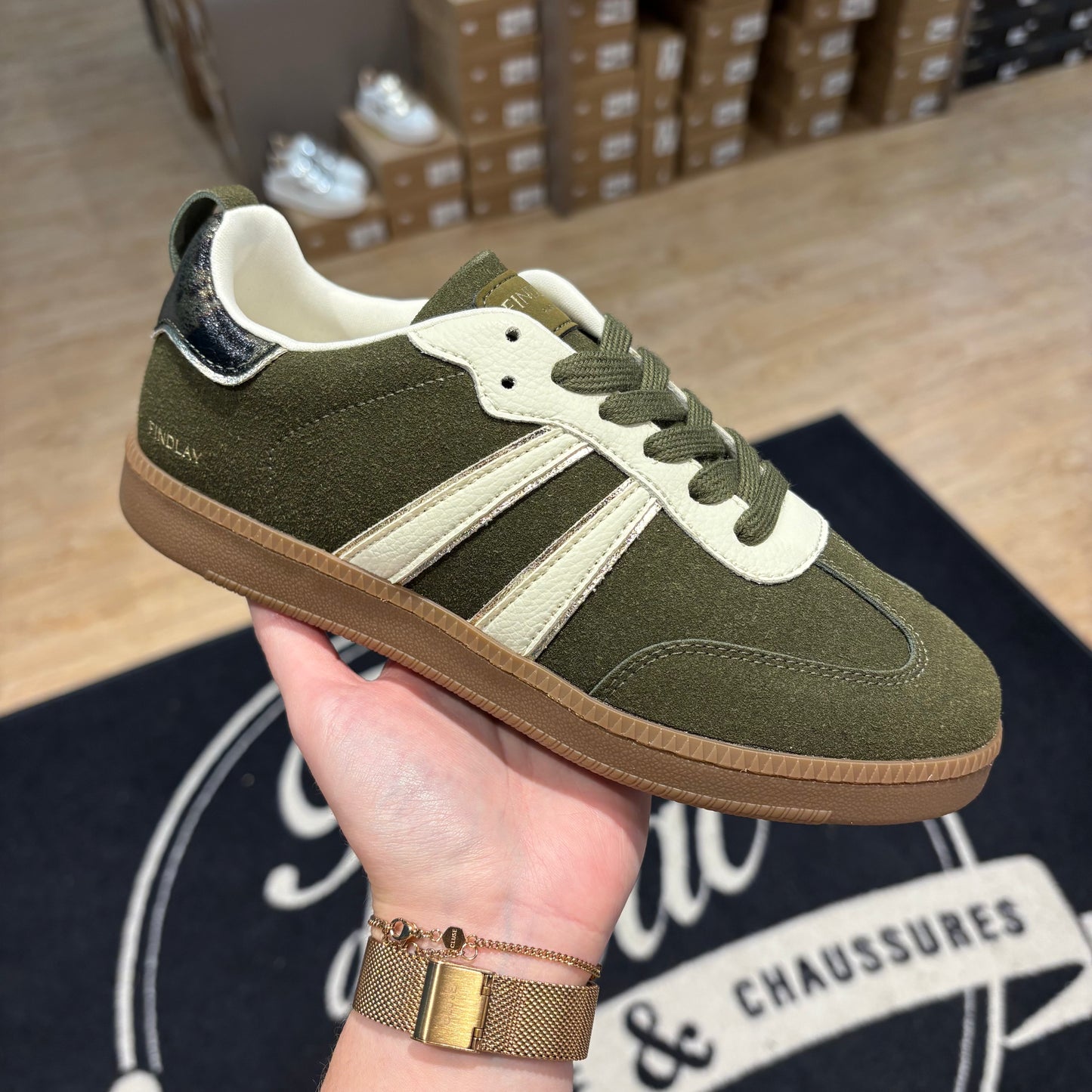 Baskets Clémence | F1090 Vert