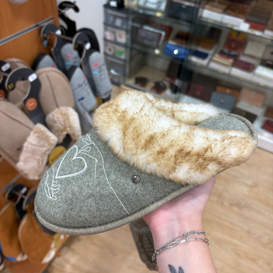 Chaussons mules plates | 97357 Kaki