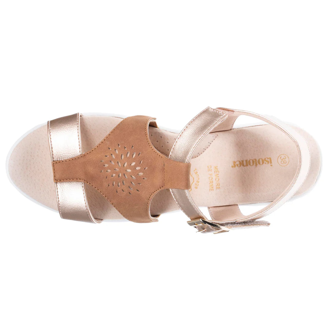 Sandales confort 94967 Camel | ISOTONER