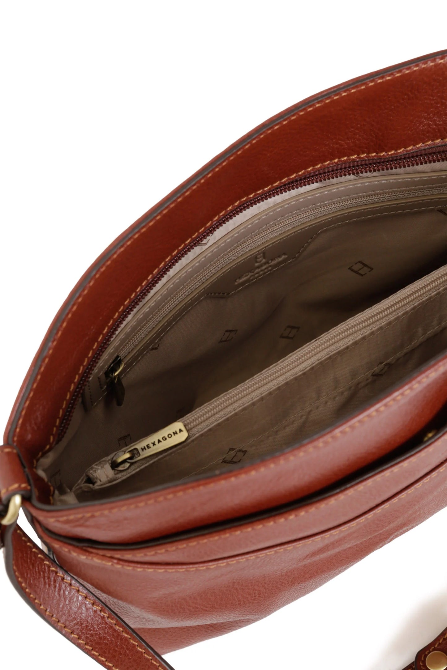 Sac en cuir Hexagona | H111089 Marron