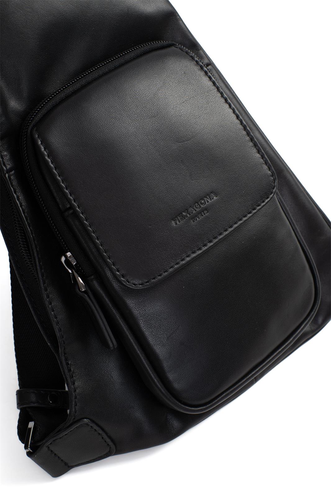 Sac Monobretelle Homme en Cuir Hexagona | H229862 Softstudio