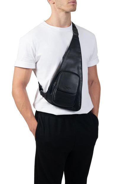 Sac Monobretelle Homme en Cuir Hexagona | H229862 Softstudio