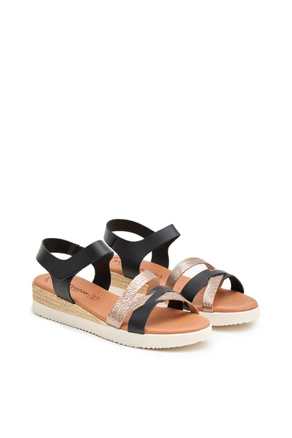 Sandales en cuir Eva Frutos | 4206 Noir