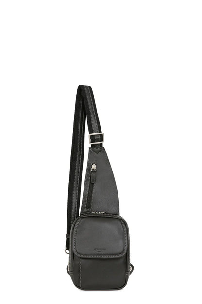 Sac monobretelle Homme en cuir | H461303 Confort
