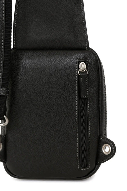 Sac monobretelle Homme en cuir | H461303 Confort