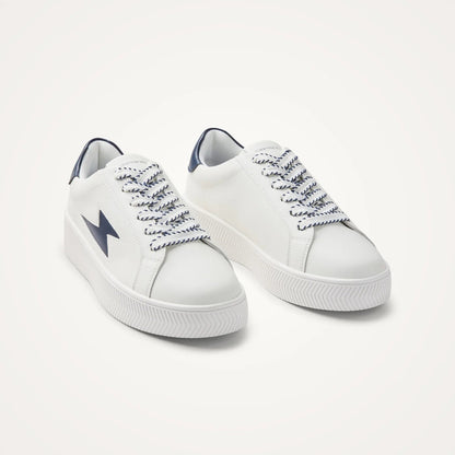 Vanessa Wu - Baskets JANE EMBLEM Marine | BK2838