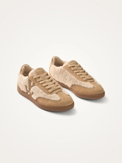Vanessa Wu - Baskets AURA PLUSH | Beige | BK2950