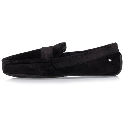 Chaussons mocassins velours doux | 98043 Noir