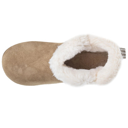 Chaussons Bottillons en Cuir Femme Camel | Isotoner | 97440