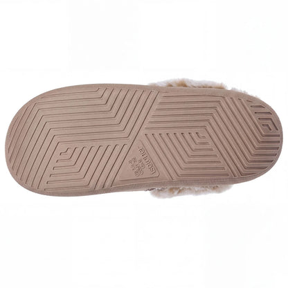 Chaussons Mules Femme BLOUP Beige | Isotoner | 97441