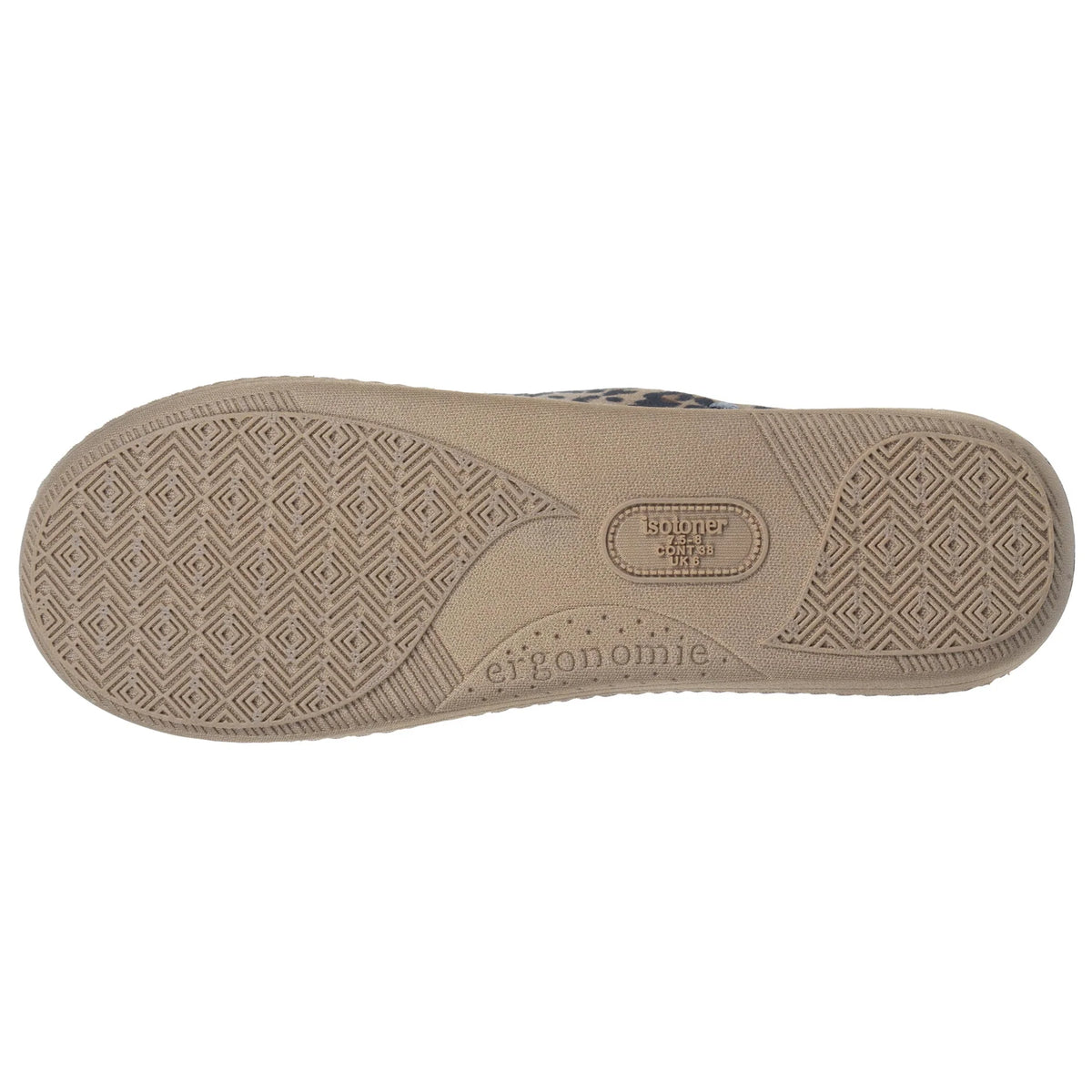 Chaussons Mules Femme | Léopard | Isotoner | 97438