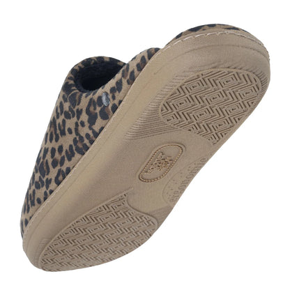 Chaussons Mules Femme | Léopard | Isotoner | 97438