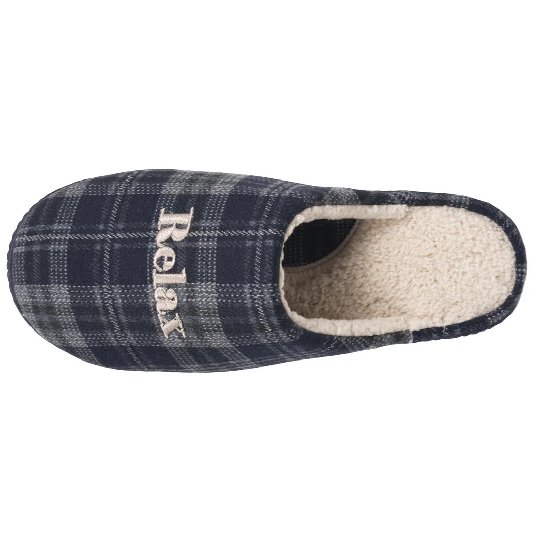 Chaussons mules homme Isotoner | Marine | 98032