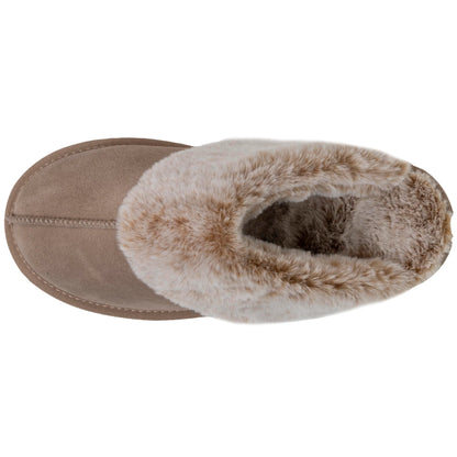 Chaussons mules fourrés | 97282 Beige