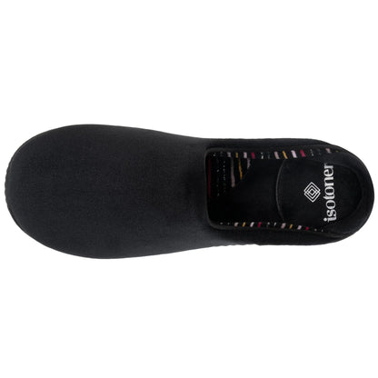 Chaussons mules rayure | 97438 Noir