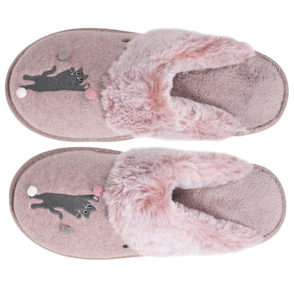 Chaussons mules plates | 97357 Rose