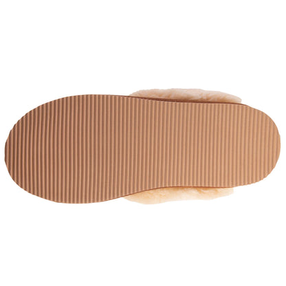 Chaussons mules fourrées Isotoner | Camel | 97282