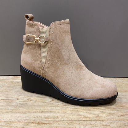 Bottines compensées | CHC283 Beige