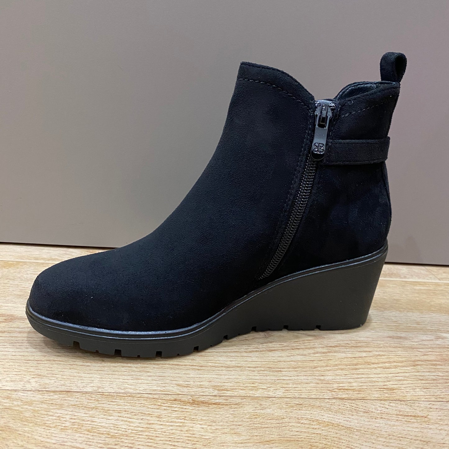 Bottines compensées | CHC283 Noir