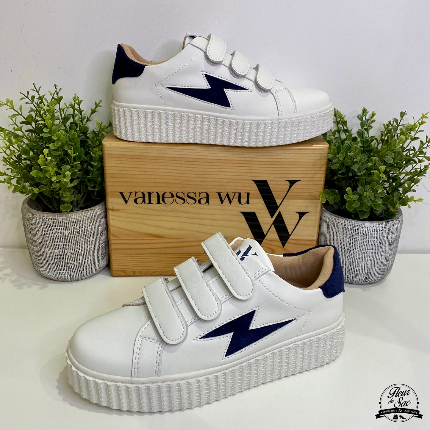 Baskets Vicky bleu marine | VANESSA WU