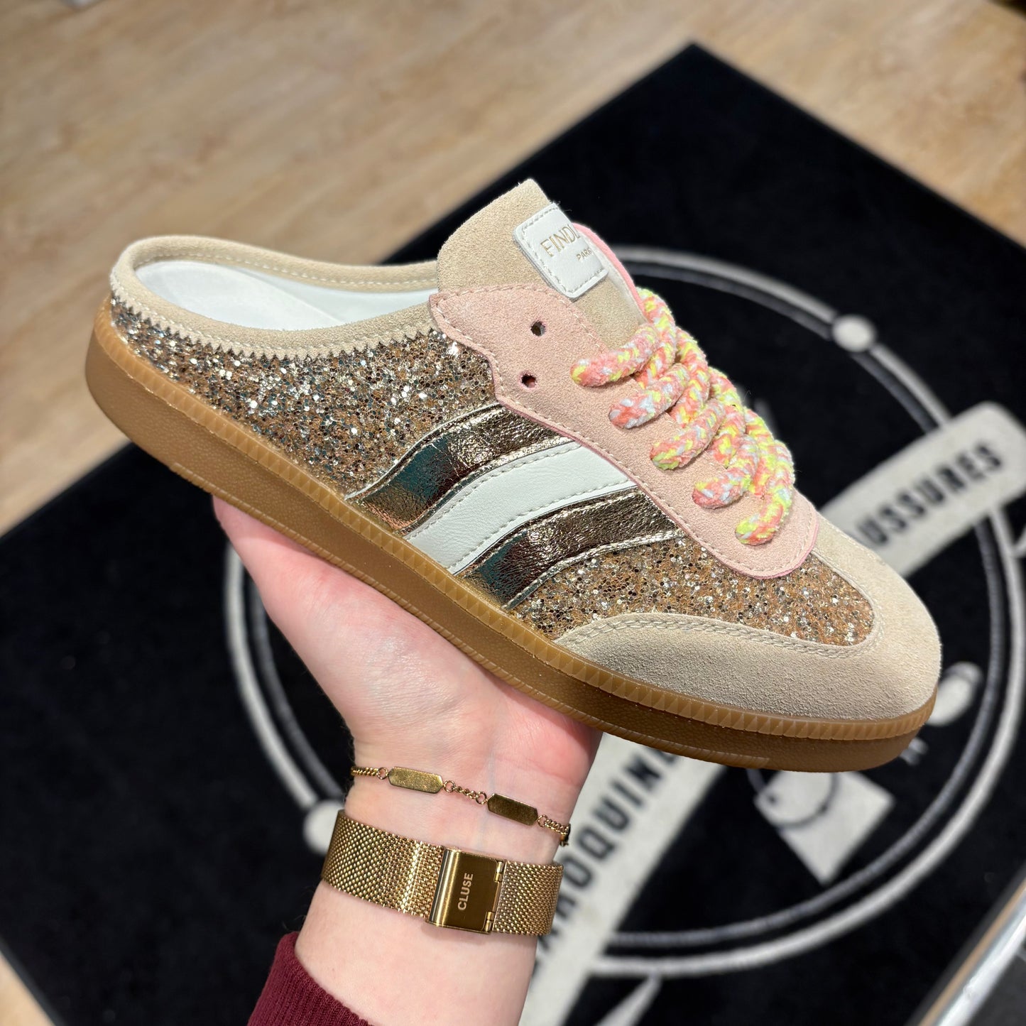 Baskets Mules Alma | F1203 Gold