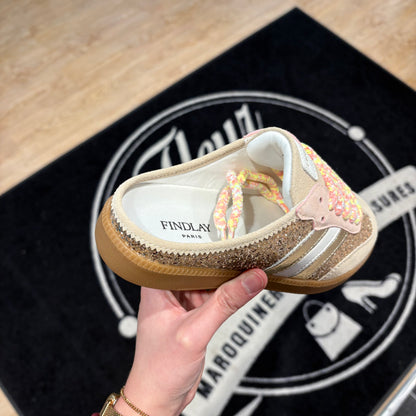 Baskets Mules Alma | F1203 Gold