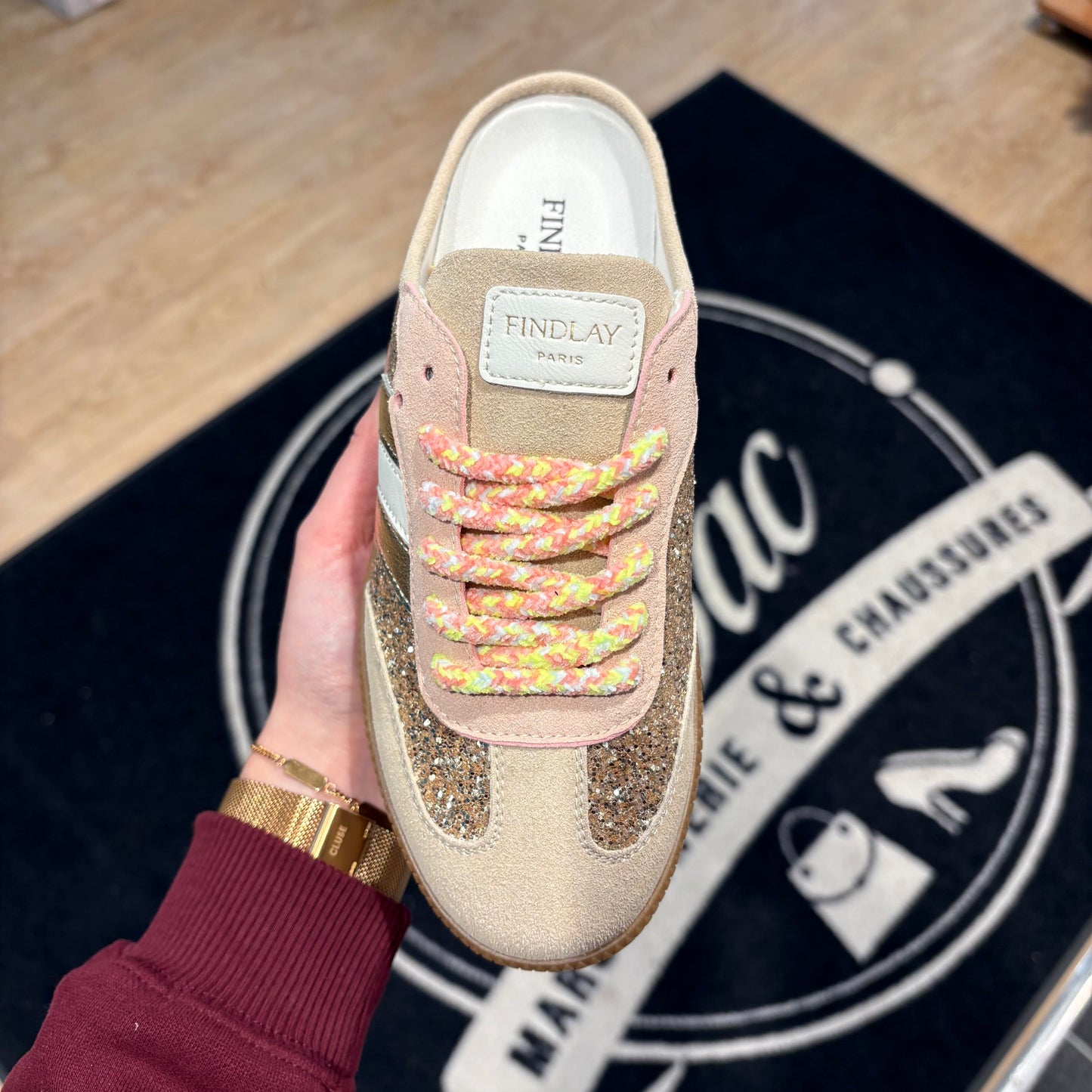 Baskets Mules Alma | F1203 Gold