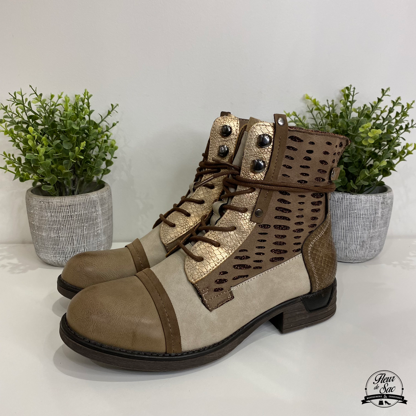 Bottines Lady Glory | F6203 Kaki