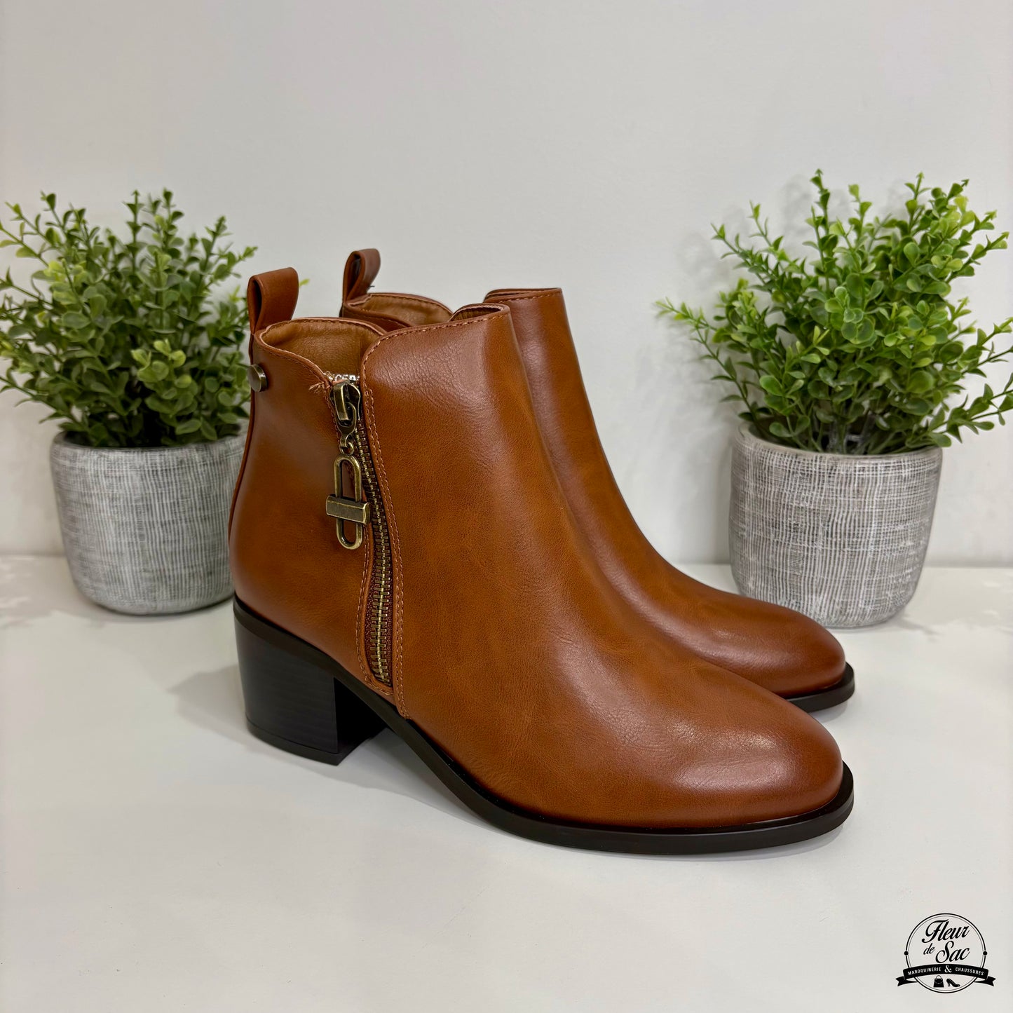 Bottines Jade | Camel | CHC588