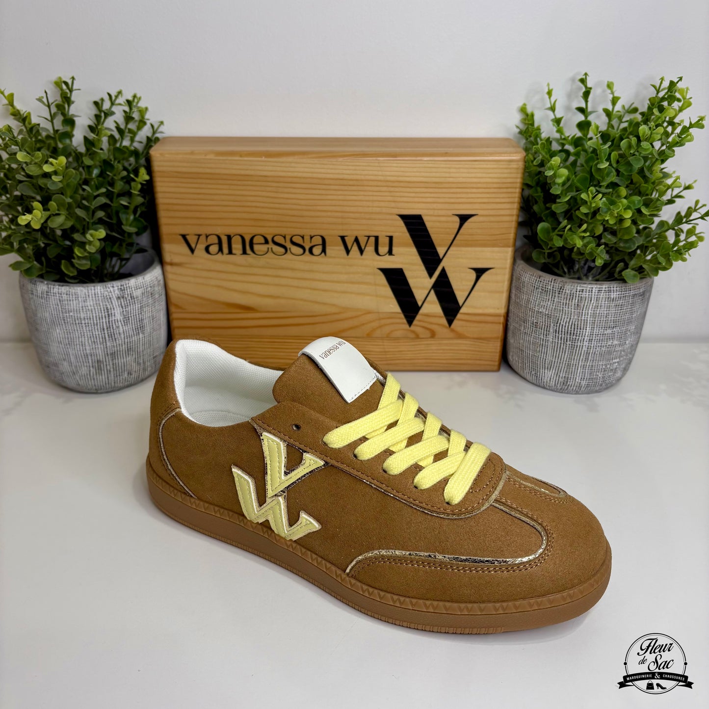 Vanessa Wu AURA INITIALS Camel | BK2837