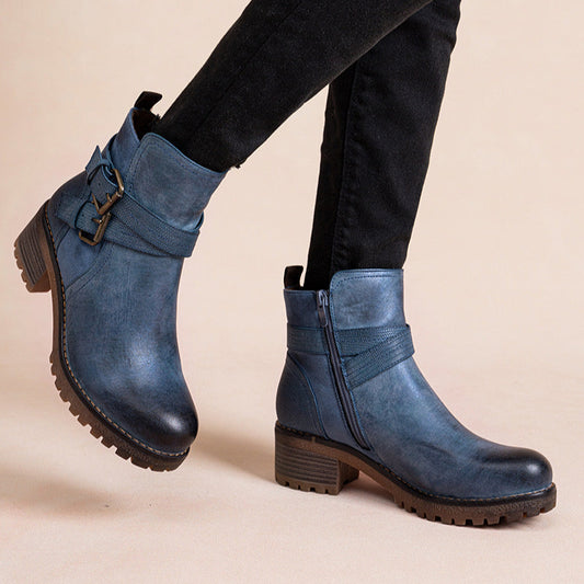 Bottines Léonie | F6791 Bleu
