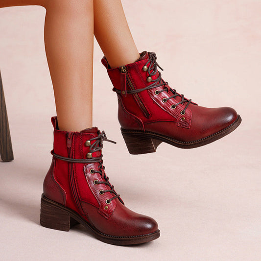 Bottines Léna | F6860 Rouge
