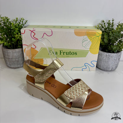 Sandales en cuir Eva Frutos | 6410 Or